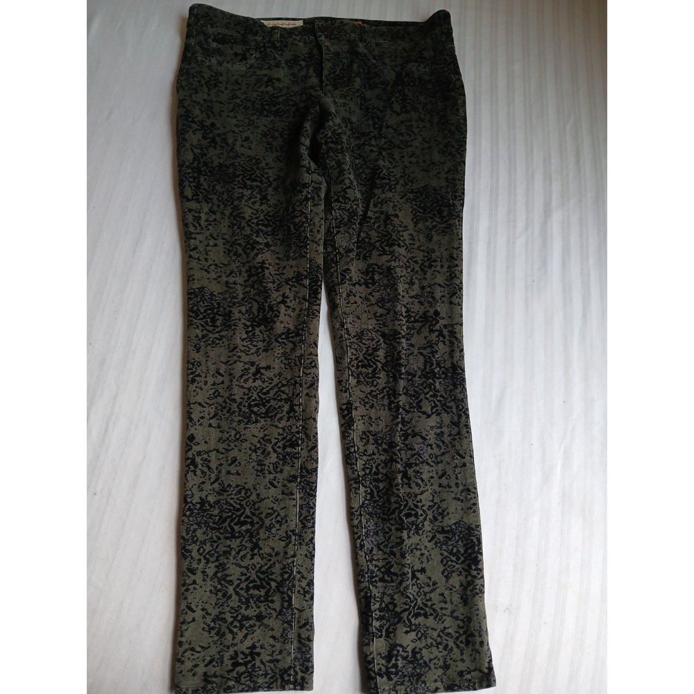 Pilcro Pants 30 / XL Corduroy Slim Straight Leg Serif Damask Stretch Classic
